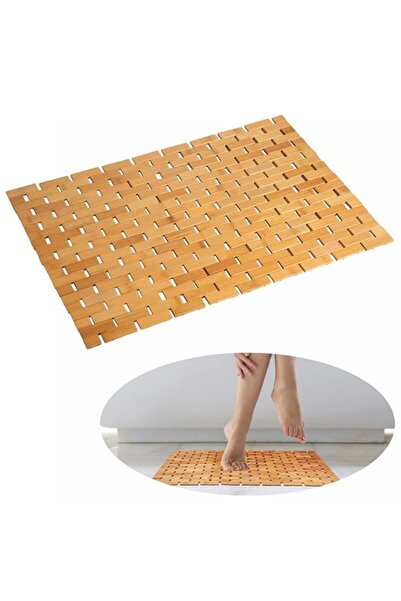 Generic Brand Bamboo Bath Mat Bathroom Rugs Floor Wood Shower Bathtub Waterpr...