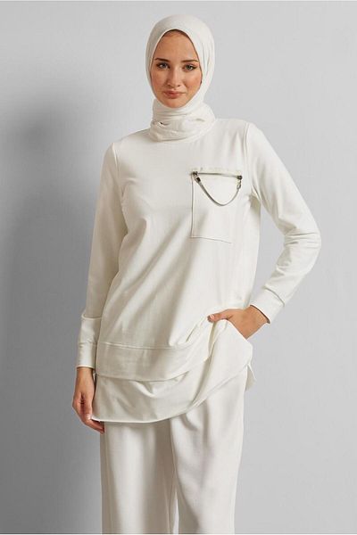 Alvina Chain ​​Detail Tracksuit Tunic 45628