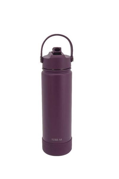 Atrium Double Wall Vacuum Tumbler with 3 Caps Hot/Cold 650ml