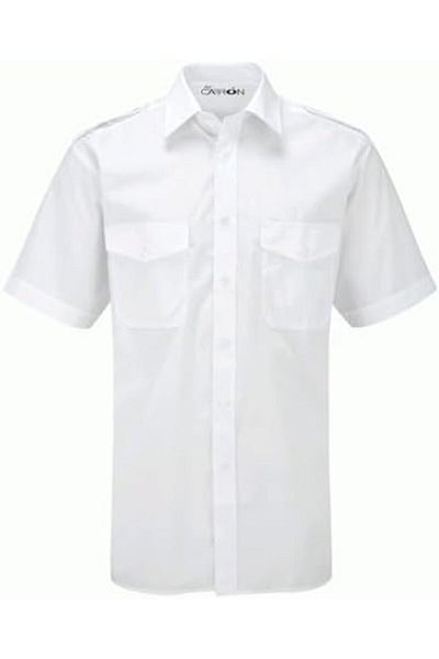 Ay Cabron Pilot Shirt Professional Aviator Airmen Crew Collar Short Sleeve Zipper Uniform Epaulet