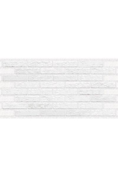 Mercaton Decorative panel, PVC, 3D brick pattern, striped white, 9648.5cm