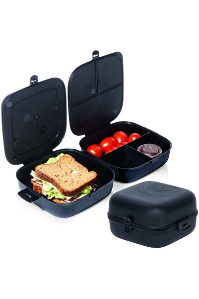 shumee Black divided lunch box, 2x700 ml