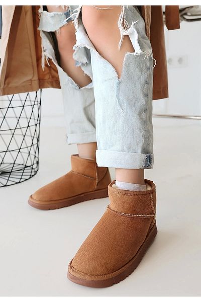 ufukmoda Elsa Tan Suede Boots