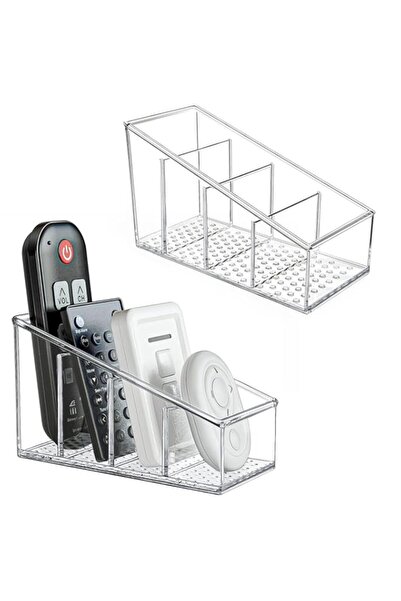 Generic Azonee Remote Control Holder, with 4 Compartment Clear Remote Control...