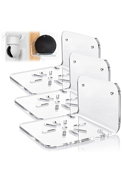 Generic XICEN Acrylic Small Wall Shelf Set of 3 for Security Cameras, Speaker...