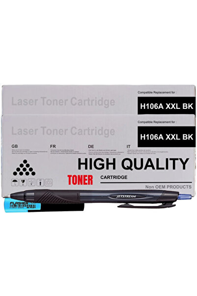 Non-OEM Set Cartus Toner Compatibil HP106AXXL, 2xW1106AXXL Negru 2x5000pagini...