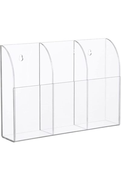 Generic Frances Clear Wall Mounted Remote Control Holder,Arylic Remote Holder...