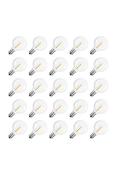 Generic مصابيح LED بديلة G40، قاعدة لولبية E12، مصابيح كروية مقاومة للكسر للإضاءة الخارجية، Wa