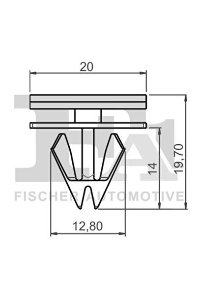 FA1 12-40023.25, Clips pentru acoperire decorativă și protecție