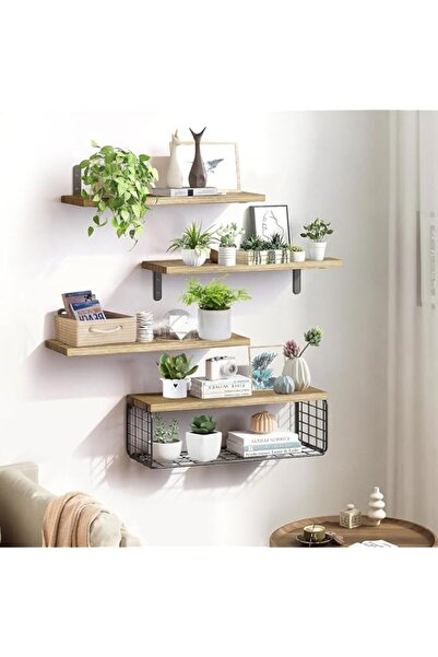 Generic Strayelf Floating Shelves, Rustic Wood Wall Shelf, Bathroom Shelves O...