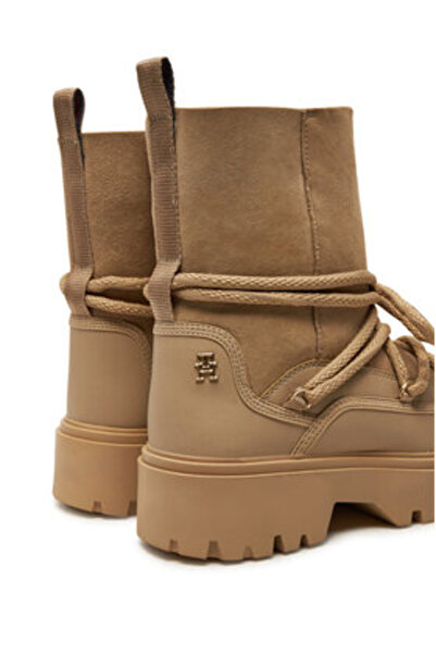 Tommy Hilfiger Cizme de zăpadă pentru femei FW0FW08085 bej