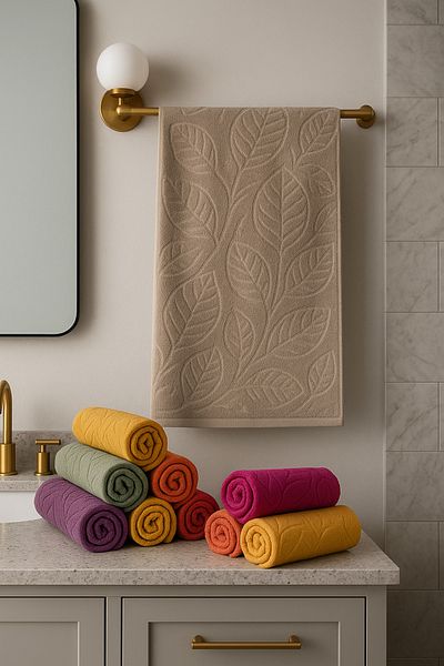 Violacasa 100% Cotton Hand & Face & Hair Towel 50X90 Babil