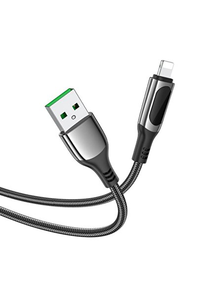 DAM USB Cable, 1.2m, 2.4A - Hoco Extreme, D25, Nylon, Black