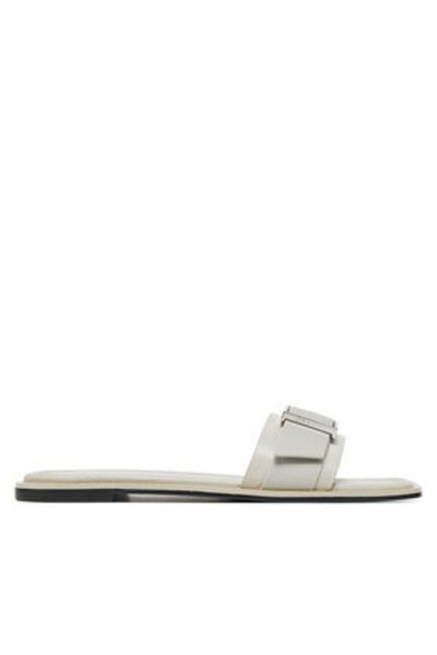 Calvin Klein Women's Flip-Flops HW0HW02490 Gray
