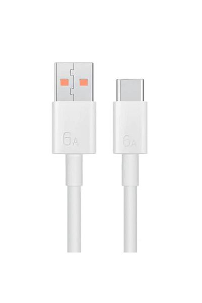 Huawei Cablu de date de la USB la Type-C, GEAR Fit, încărcare super rapidă 6A, 66W, 1m, V74, Arctic Snow