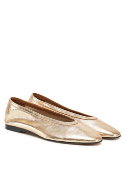 Tommy Hilfiger Women's Ballet Flats FW0FW08601 Gold