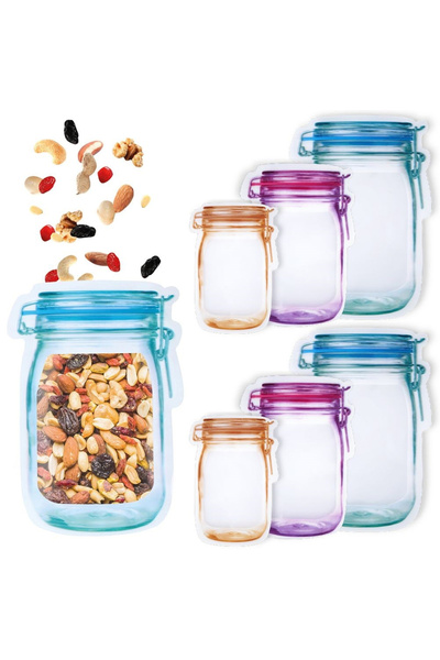 shumee Pungi alimentare cu fermoar, 6 bucăți.