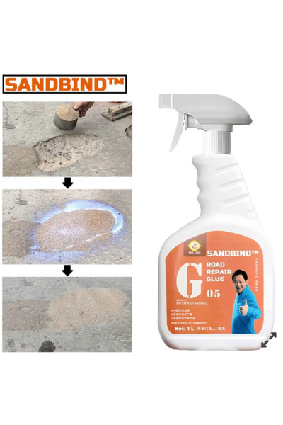 SANDBIND Agent, soluție pentru fixarea nisipului, tencuielii, pentru repararea crăpăturilor, găurilor, gropilor, 1 L