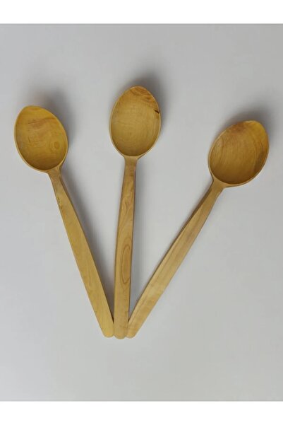 Home 21 cm 3 Pieces Genuine Boxwood Spoons, Boxwood Tablespoon
