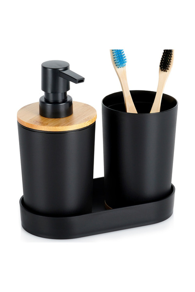 shumee Black 3-piece bathroom set