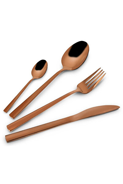 shumee Steel and copper cutlery set for 6 people, 24 pieces.