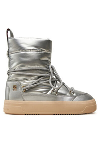 Tommy Hilfiger Ghete de zăpadă pentru femei FW0FW08442 argintii