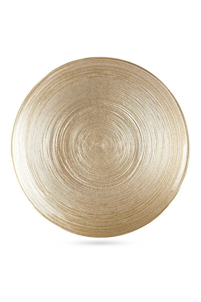 shumee Farfurie de desert din sticlă aurie de 21 cm