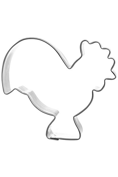 shumee Formă de biscuiți din oțel în formă de cocoș de 6,5 cm