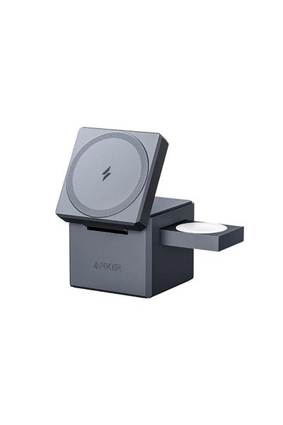 Gear Charging Station for Phone, Fit, Apple Watch, AirPods, 15W, S63, Lexgard, Deep Dark