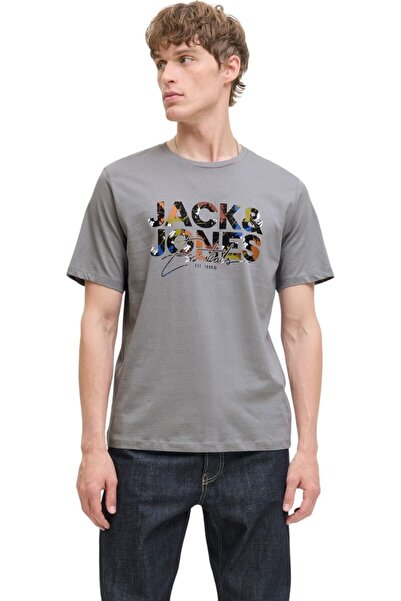 Jack & Jones Tricou JACK & JONES Γούνα Geplas - 12278523-Ultimate Grey
