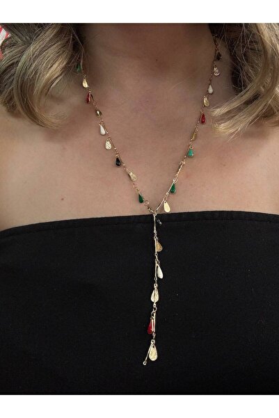 ELF DAMLA MODELİ ÇELİK GOLD KOLYE