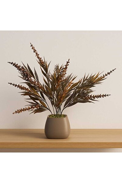 MAKİ DEKOR SAKSIDA YAPAY BAŞAK 25 CM DEKORATİF BİTKİ
