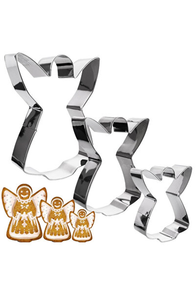 shumee Forme de biscuiți Angel din oțel 12 cm 3 buc.