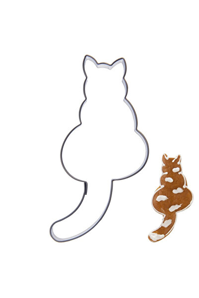 shumee Formă de biscuiți din oțel în formă de pisică de 8,5 cm