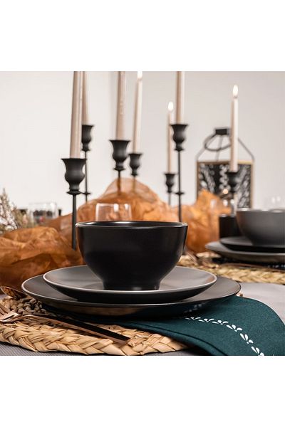 shumee ALFA grey ceramic dessert plate 21.5 cm