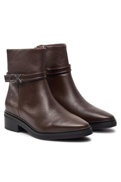 Calvin Klein Women's Ankle Boots HW0HW02183 Brown