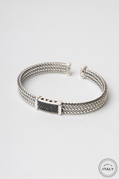 So CHIC... İtalyan Osiris Rodyum Kaplama Gümüş Erkek Bileklik