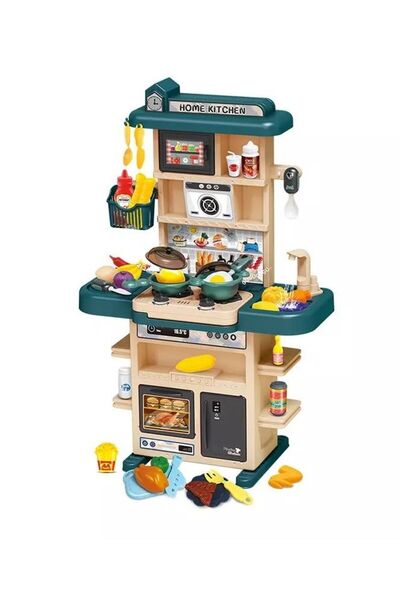 Generic مجموعة ألعاب مطبخ منزلية مع 43 قطعة من ملحقات المطبخ ومجموعة ألعاب تظاهرية