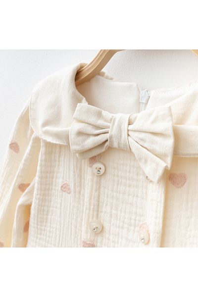 My Lusa baby wear Heart Embroidered Girl's Dress