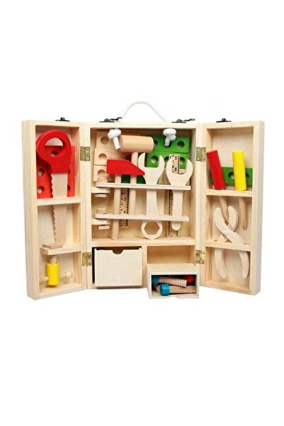Generic Wooden Multifunctional Tool Box Toy