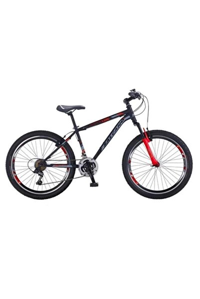 Salcano Lion 24 Jant V-fren 21 Vites Çocuk Dağ Bisikleti Siyah Kırmızı