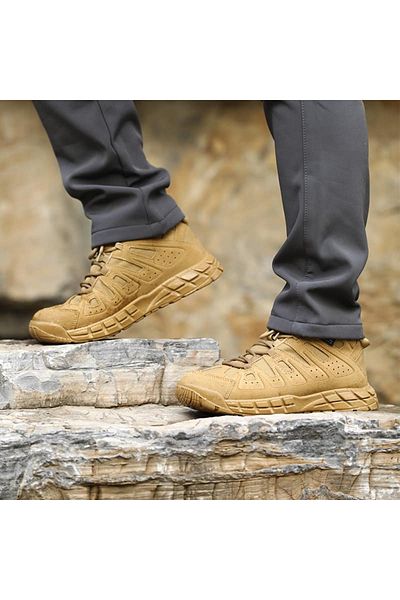 Lion camo Bocanci Galaxy MID Tactical Boots - Coyote Outdoor Military Combat Boots Men
