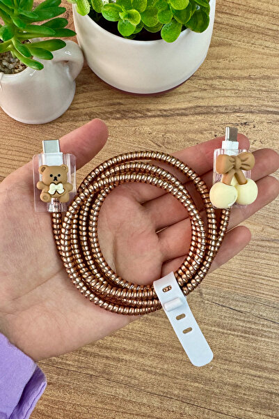 WANNA PROTECT Tüm Redmi Kablolarıyla Uyumlu Şarj Kablosu Koruma Kablo Ucu Kor...