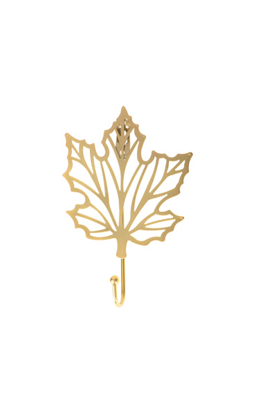 OEM Κρεμάστρα τοίχου, τύπου φύλλου, ανοξείδωτο ατσάλι, χρυσό