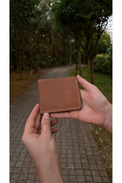 ÖzkanAccessory Atri̇ah 100% Leather Wallet Gift