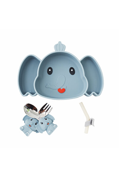 Factory Price أدوات مائدة سيليكون من إيلينا كيدز - فيل