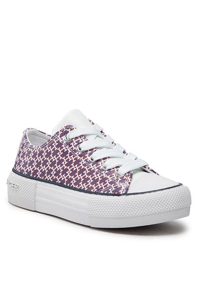 Tommy Hilfiger Unisex Child Sneakers T3A9-32289-0753X665 Burgundy