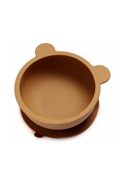 Kidnort Bol din silicon cu ventuza 300 ml Retter Brun