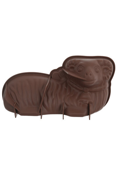 shumee SILLINIE Formă de copt din silicon în formă de miel portocaliu