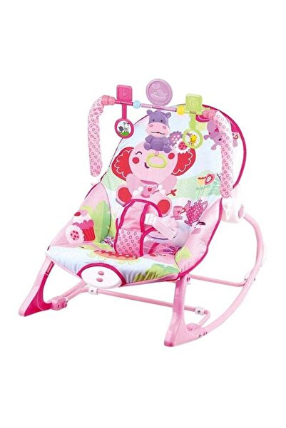 Generic كرسي هزاز موسيقي للأطفال حديثي الولادة مع ألعاب معلقة، مريح للأطفال ح...